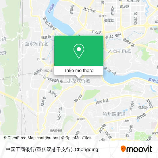 中国工商银行(重庆双巷子支行) map