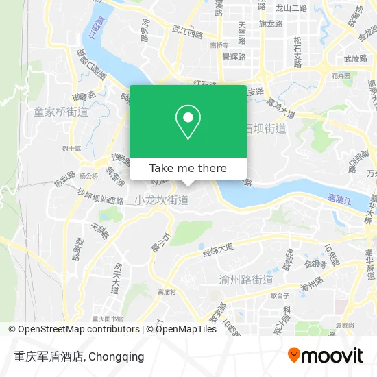 重庆军盾酒店 map
