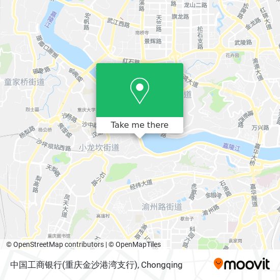中国工商银行(重庆金沙港湾支行) map