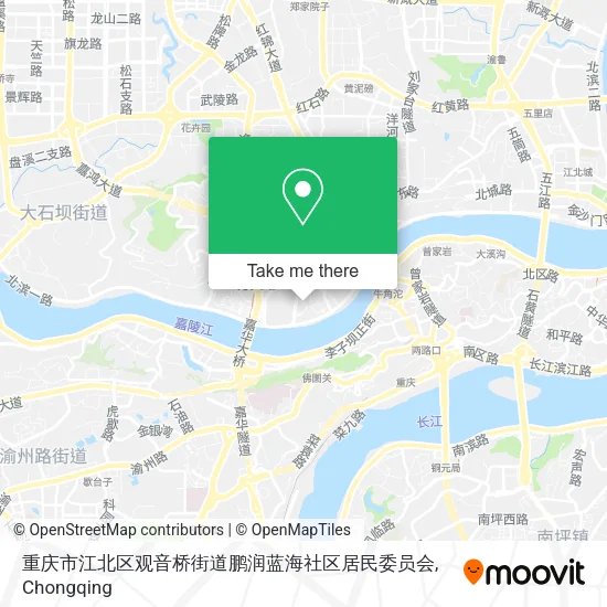 重庆市江北区观音桥街道鹏润蓝海社区居民委员会 map