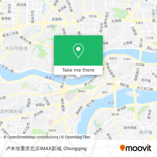 卢米埃重庆北滨IMAX影城 map