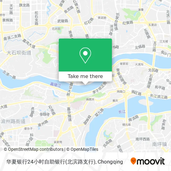 华夏银行24小时自助银行(北滨路支行) map