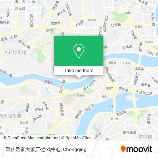 重庆君豪大饭店-游戏中心 map