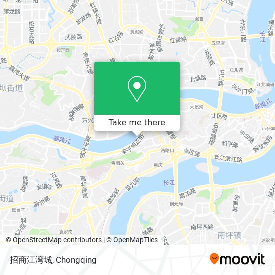 招商江湾城 map