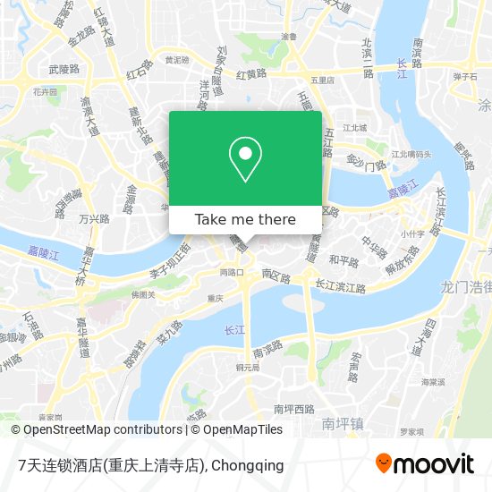 7天连锁酒店(重庆上清寺店) map