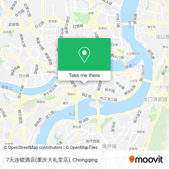 7天连锁酒店(重庆大礼堂店) map