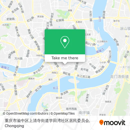 重庆市渝中区上清寺街道学田湾社区居民委员会 map