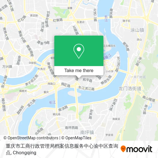 重庆市工商行政管理局档案信息服务中心渝中区查询点 map