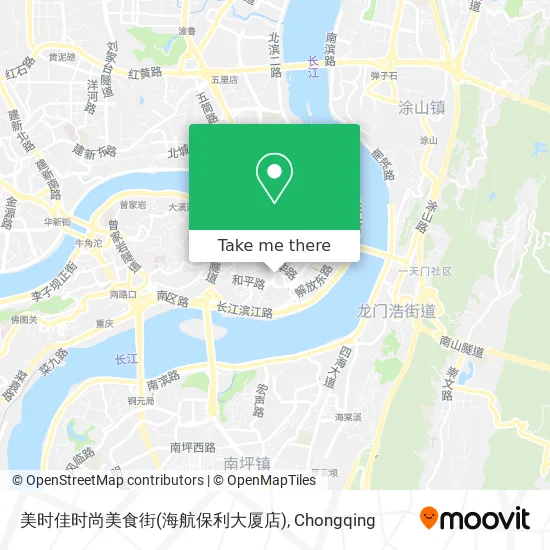 美时佳时尚美食街(海航保利大厦店) map