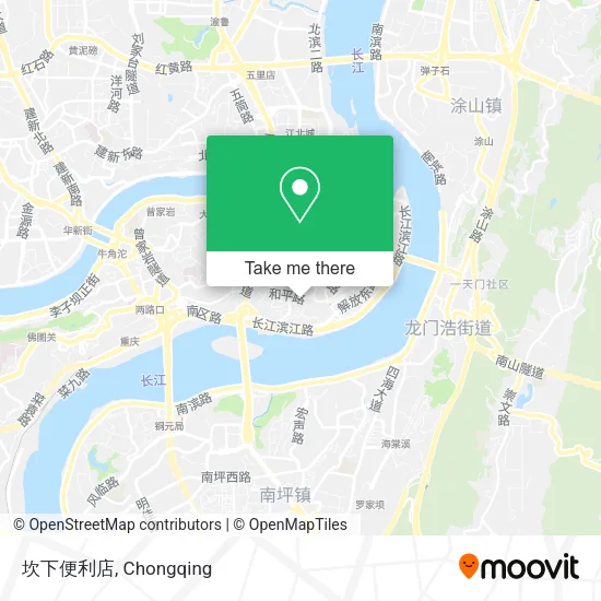 坎下便利店 map