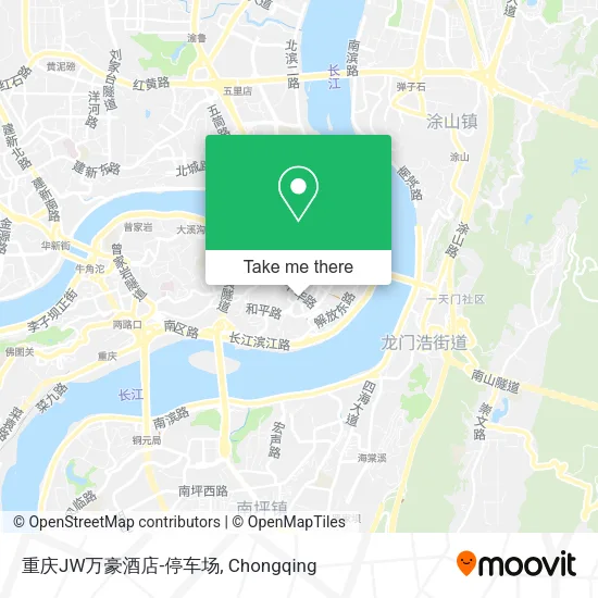 重庆JW万豪酒店-停车场 map