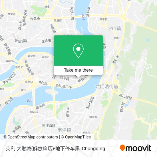 英利·大融城(解放碑店)-地下停车库 map