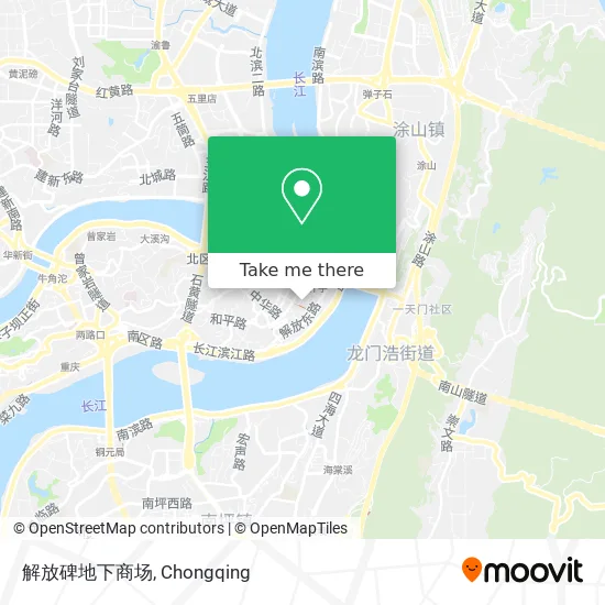 解放碑地下商场 map