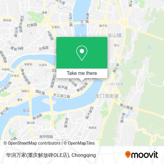 华润万家(重庆解放碑OLE店) map