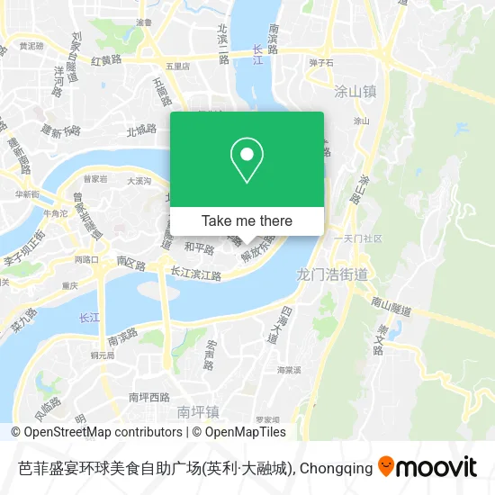 芭菲盛宴环球美食自助广场(英利·大融城) map