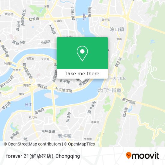 forever 21(解放碑店) map