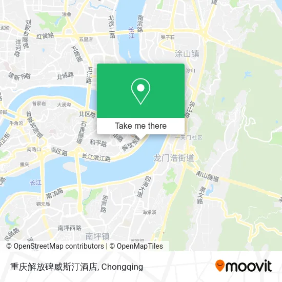 重庆解放碑威斯汀酒店 map