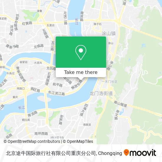 北京途牛国际旅行社有限公司重庆分公司 map