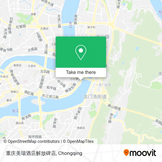 重庆美瑞酒店解放碑店 map