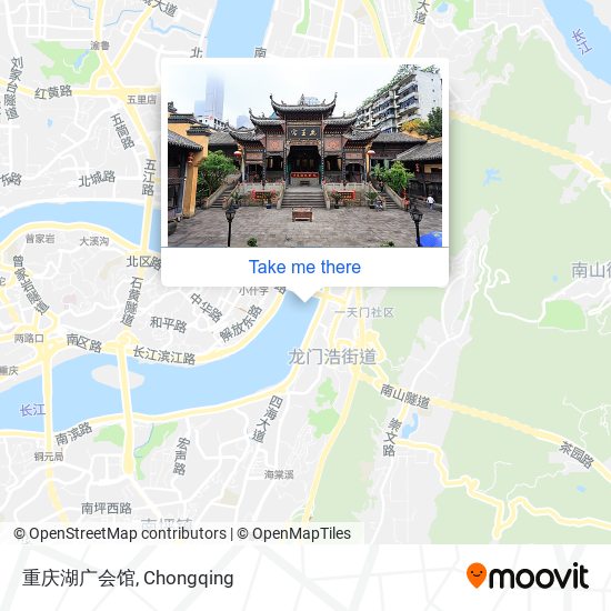 重庆湖广会馆 map
