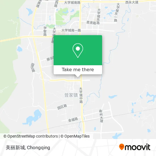 美丽新城 map