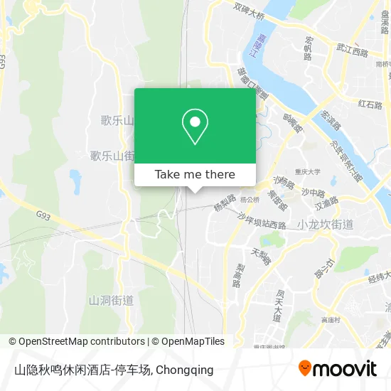 山隐秋鸣休闲酒店-停车场 map