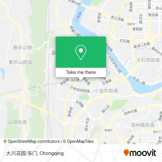 大川花园-东门 map