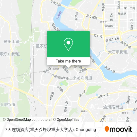 7天连锁酒店(重庆沙坪坝重庆大学店) map