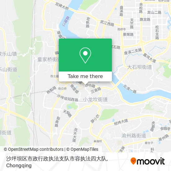 沙坪坝区市政行政执法支队市容执法四大队 map