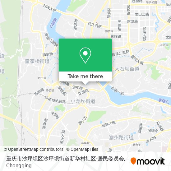 重庆市沙坪坝区沙坪坝街道新华村社区-居民委员会 map