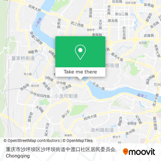 重庆市沙坪坝区沙坪坝街道中渡口社区居民委员会 map