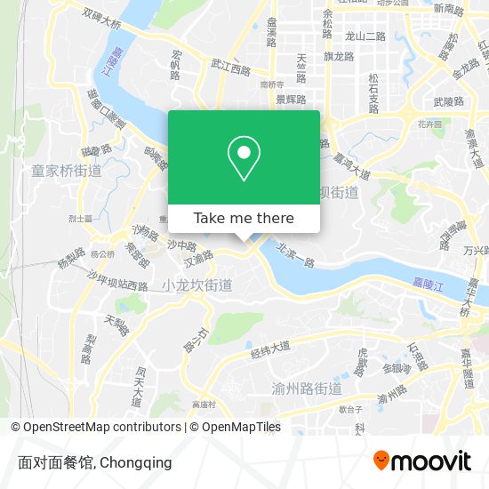 面对面餐馆 map