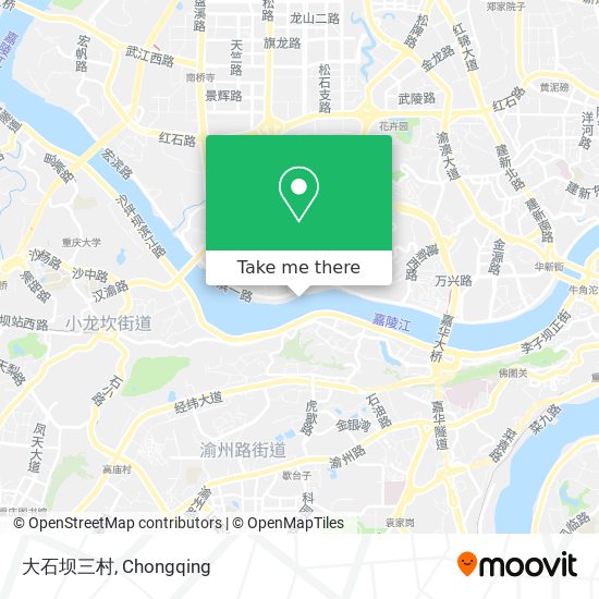 大石坝三村 map