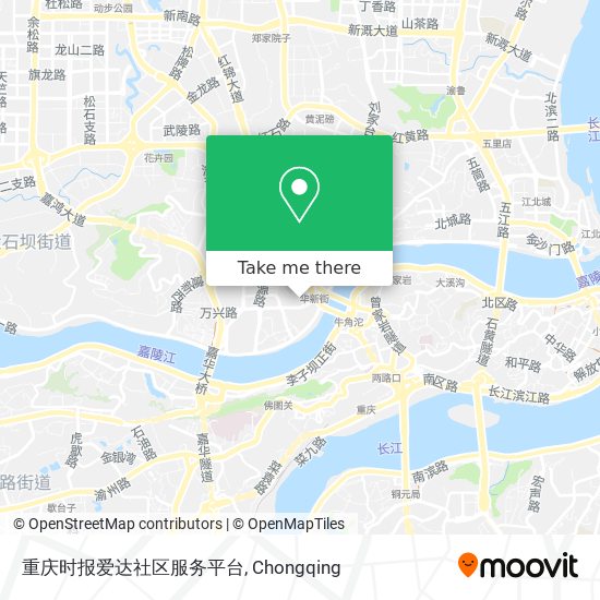 重庆时报爱达社区服务平台 map