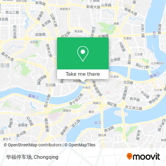 华福停车场 map