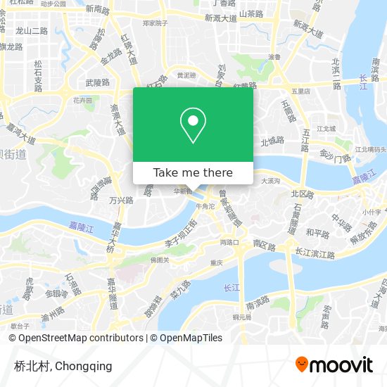 桥北村 map