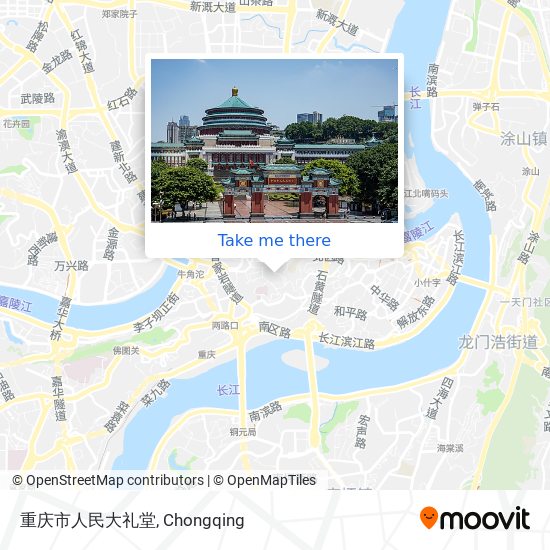 重庆市人民大礼堂 map
