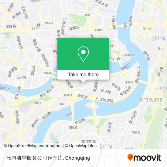 旅游航空服务公司停车库 map
