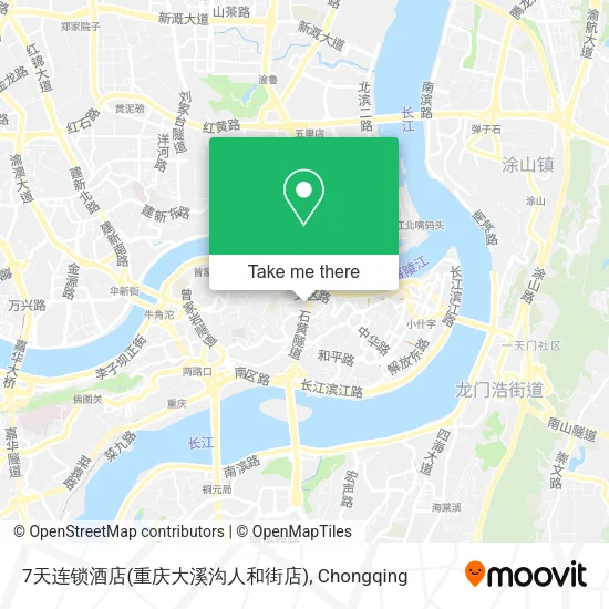 7天连锁酒店(重庆大溪沟人和街店) map