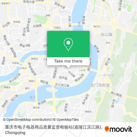 重庆市电子电器商品质量监督检验站(嘉陵江滨江路) map