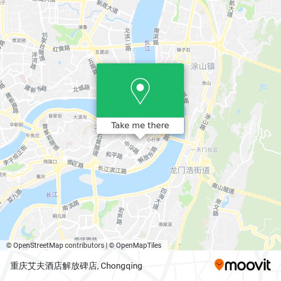 重庆艾夫酒店解放碑店 map