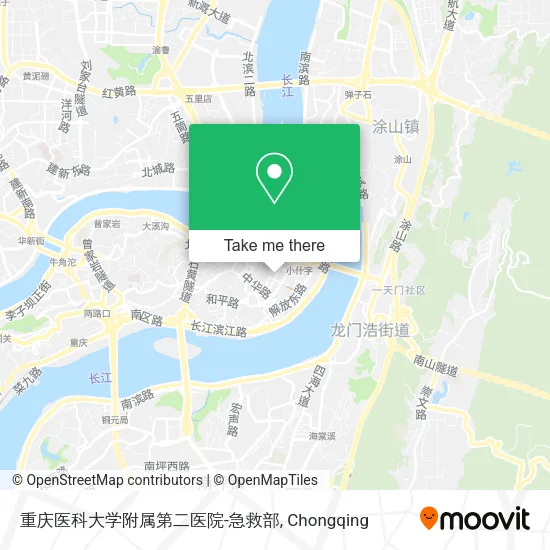 重庆医科大学附属第二医院-急救部 map