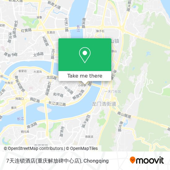 7天连锁酒店(重庆解放碑中心店) map