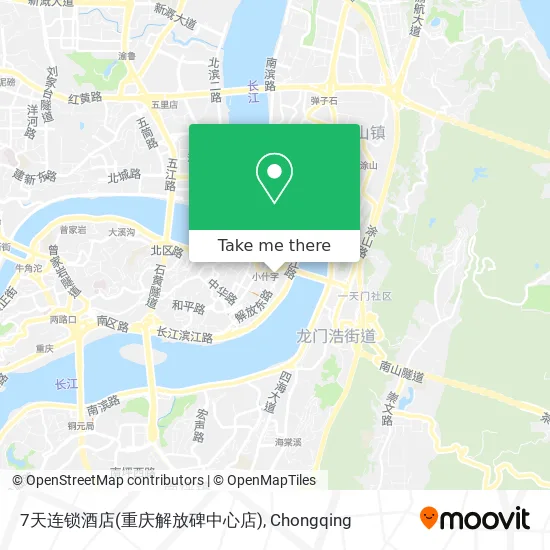 7天连锁酒店(重庆解放碑中心店) map