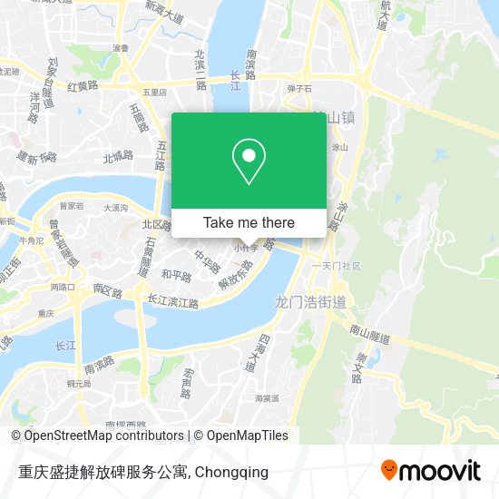 重庆盛捷解放碑服务公寓 map