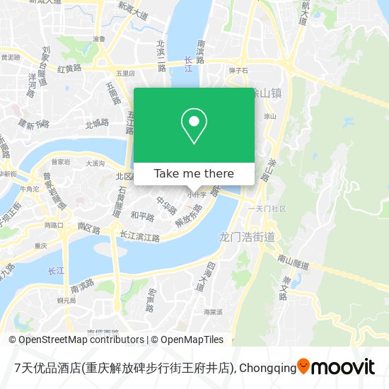 7天优品酒店(重庆解放碑步行街王府井店) map