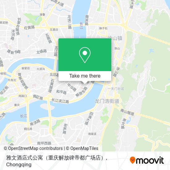 雅文酒店式公寓（重庆解放碑帝都广场店） map
