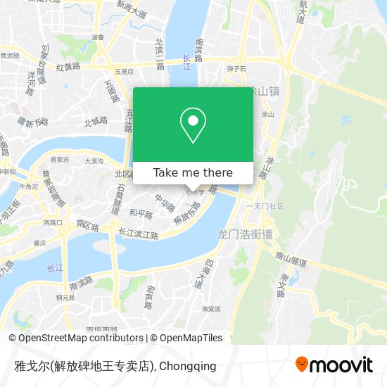 雅戈尔(解放碑地王专卖店) map