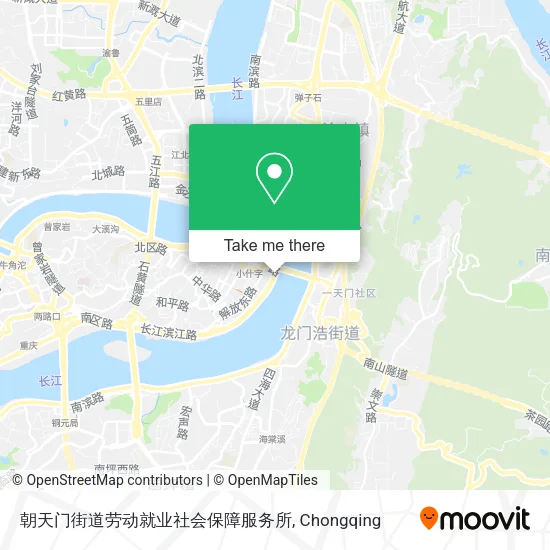 朝天门街道劳动就业社会保障服务所 map