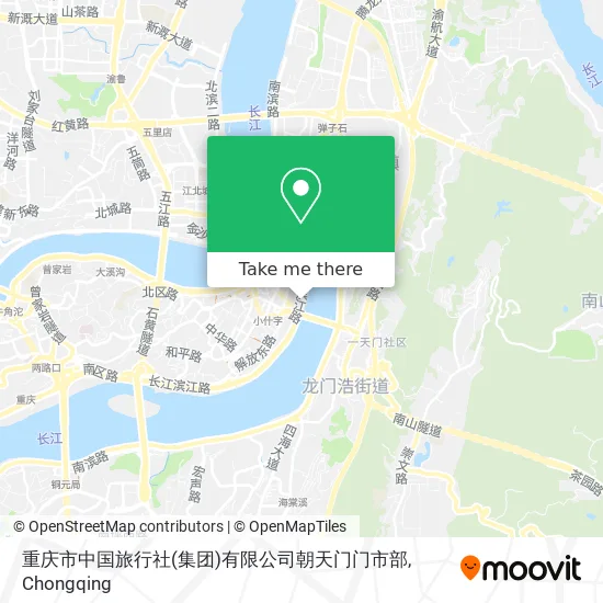 重庆市中国旅行社(集团)有限公司朝天门门市部 map